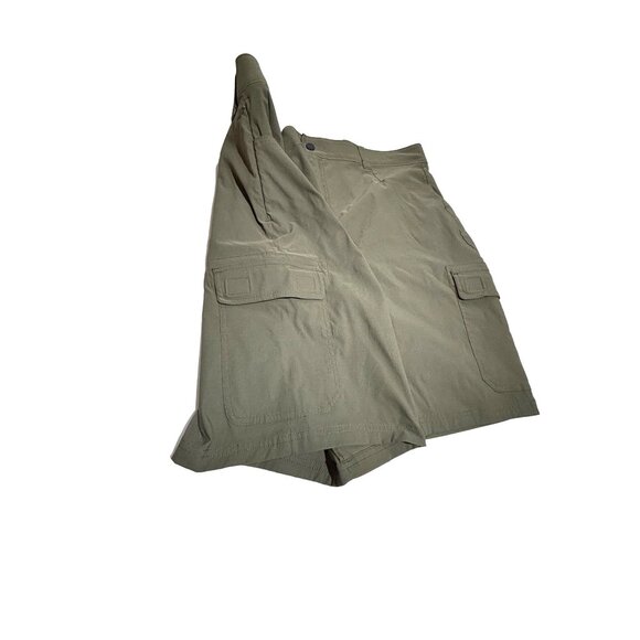 Orvis Cargo Shorts Men's Size 40 Khaki Stretch Breathable Comfort Hidden Pocket - Picture 2 of 9